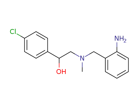 Molecular Structure of 102436-79-3 (Benzenemethanol,
a-[[[(2-aminophenyl)methyl]methylamino]methyl]-4-chloro-)