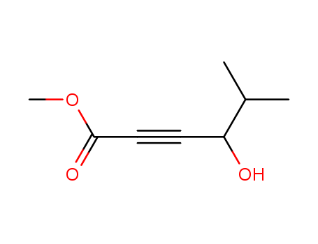 Molecular Structure of 184479-80-9 (2-Hexynoic acid, 4-hydroxy-5-methyl-, methyl ester)