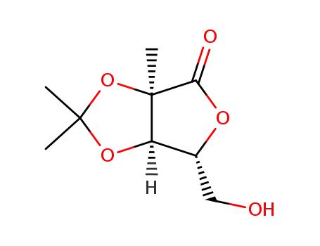 Molecular Structure of 23709-41-3 (2,3-O-Isopropylidene-2-C-methyl-D-ribonic-gamma-lactone)