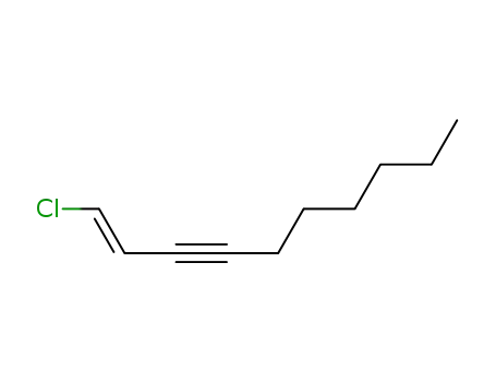 Molecular Structure of 90320-86-8 (1-Decen-3-yne, 1-chloro-, (E)-)