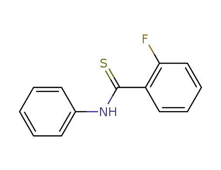 Molecular Structure of 2027-54-5 (2-fluoro-N-phenylbenzenecarbothioamide)
