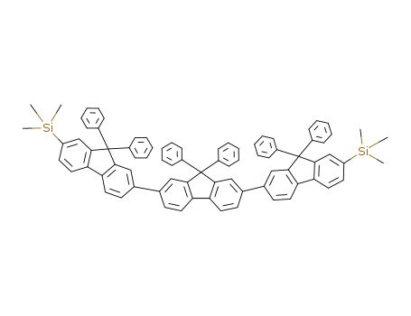 Molecular Structure of 885665-24-7 (7,7'-bis(trimethylsilyl)-ter(9,9-diphenylfluorene))