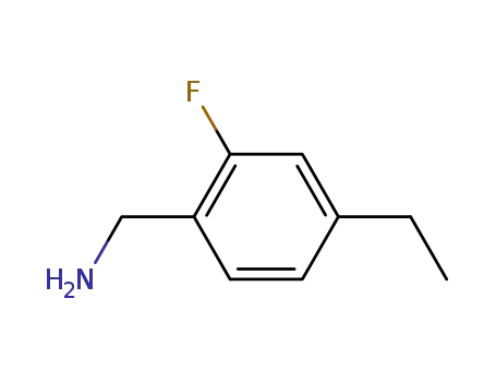 Molecular Structure of 849934-98-1 (Benzenemethanamine, 4-ethyl-2-fluoro-)