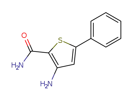 Molecular Structure of 122375-70-6 (3-AMINO-5-PHENYLTHIOPHENE-2-CARBOXAMIDE)