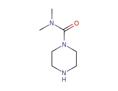 Molecular Structure of 41340-78-7 (PIPERAZINE-1-CARBOXYLIC ACID DIMETHYLAMIDE)