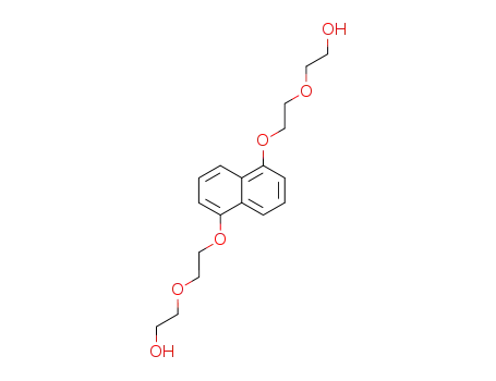 Molecular Structure of 136133-14-7 (1,5-bis[2-(2-hydroxyethoxy)ethoxy]naphthalene)