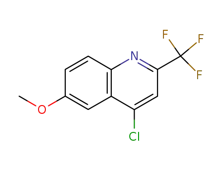 Molecular Structure of 1701-27-5 (4-Chloro-6-methoxy-2-(trifluoromethyl)quinoline)
