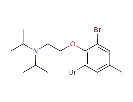 Molecular Structure of 913171-94-5 ([2-(2,6-dibromo-4-iodo-phenoxy)-ethyl]-diisopropyl-amine)