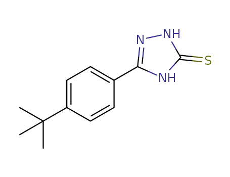 Molecular Structure of 69480-15-5 (5-[4-(tert-Butyl)phenyl]-1H-1,2,4-triazole-3-thiol)