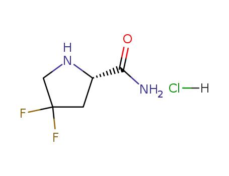 Molecular Structure of 426844-51-1 (4,4-DIFLUORO-L-PROLINAMIDE HYDROCHLORIDE)