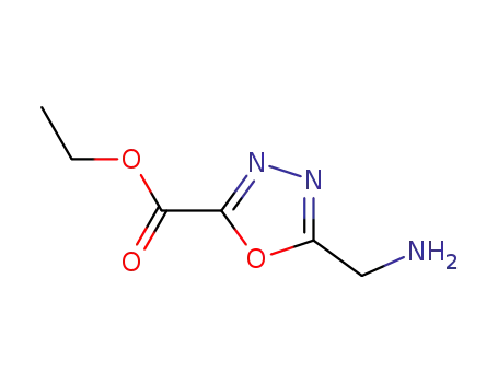 Molecular Structure of 751479-66-0 (ethyl 5-(aminomethyl)-1,3,4-oxadiazole-2-carboxylate)