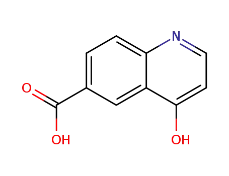 Molecular Structure of 1065092-81-0 (4-Hydroxyquinoline-6-carboxylic acid)