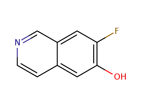 Molecular Structure of 918488-38-7 (6-Isoquinolinol,  7-fluoro-)