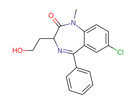 7-Chloro-3-(2-hydroxy-ethyl)-1-methyl-5-phenyl-1,3-dihydro-benzo[e][1,4]diazepin-2-one