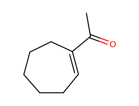 14377-11-8,1-(cyclohept-1-en-1-yl)ethanone,Ketone,1-cyclohepten-1-yl methyl (6CI,7CI,8CI); 1-(1-Cyclohepten-1-yl)ethanone;1-Acetyl-1-cycloheptene; 1-Acetylcycloheptene; 1-Cyclohepten-1-yl methyl ketone