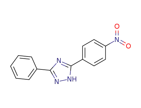 Molecular Structure of 4057-66-3 (1H-1,2,4-Triazole, 3-(4-nitrophenyl)-5-phenyl-)