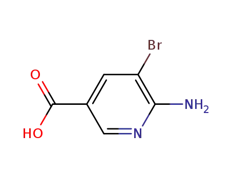 Molecular Structure of 180340-69-6 (6-AMINO-5-BROMONICOTINIC ACID)