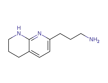 Molecular Structure of 206989-41-5 (5,6,7,8-Tetrahydro-1,8-Naphthyridin-2-propylamine)