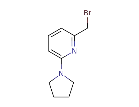 Molecular Structure of 869901-04-2 (2-(bromomethyl)-6-pyrrolidin-1-ylpyridine)