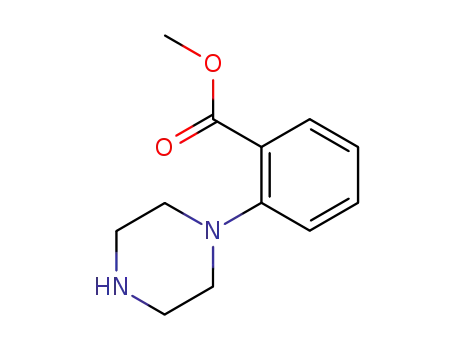 Molecular Structure of 159974-63-7 (2-PIPERAZIN-1-YL-BENZOIC ACID METHYL ESTER)