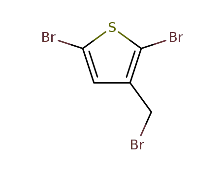Molecular Structure of 13191-37-2 (2,5-dibromo-3-bromomethylthiophene)