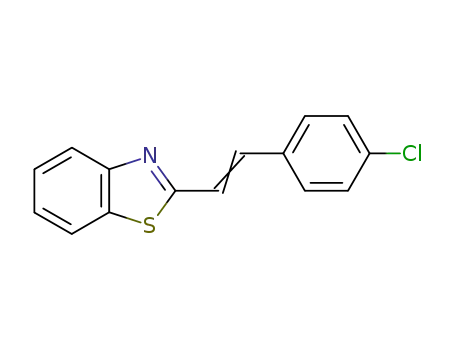 Molecular Structure of 30216-38-7 (Benzothiazole, 2-[2-(4-chlorophenyl)ethenyl]-)