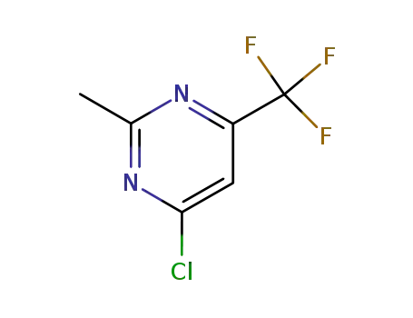 Molecular Structure of 5993-98-6 (4-CHLORO-2-METHYL-6-TRIFLUOROMETHYLPYRIMIDINE)