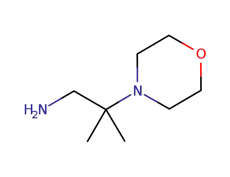 Molecular Structure of 173336-43-1 (2-METHYL-2-MORPHOLIN-4-YL-PROPYLAMINE)