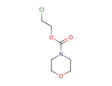 Molecular Structure of 89774-36-7 (morpholine-4-carboxylic acid 2-chloro-ethyl ester)