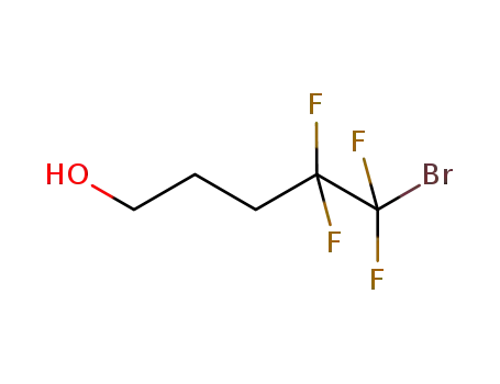Molecular Structure of 222725-20-4 (5-BROMO-4,4,5,5-TETRAFLUORO-1-PENTANOL)