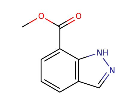 755752-82-0,1H-Indazole-7-carboxylic acid,7-INDAZOLE CARBOXYLLIC ACID;Methyl indazole-7-carboxylate;1H-Indazole-7-carboxylic acid methyl ester;Methyl indazole-7-carboxy...;7-(Methoxycarbonyl)-1H-indazole;7-(1H)Indazole carboxylic acid Methyl ester