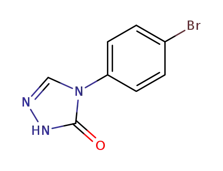 Molecular Structure of 214117-50-7 (4-(4-BROMOPHENYL)-2,4-DIHYDRO-3H-1,2,4-TRIAZOL-3-ONE)