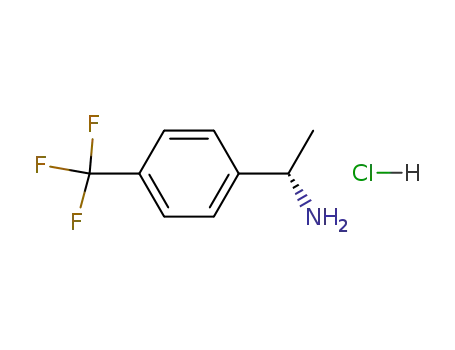 Molecular Structure of 84499-78-5 (Benzenemethanamine,a-methyl-4-(trifluoromethyl)-, hydrochloride,(S)-)