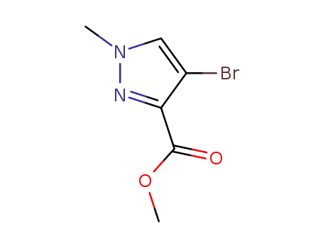 Molecular Structure of 211738-66-8 (4-BROMO-1-METHYL-1 H-PYRAZOLE-3-CARBOXYLIC ACID M ETHYL ESTER)