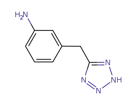 Molecular Structure of 138564-10-0 (Benzenamine, 3-(1H-tetrazol-5-ylmethyl)-)
