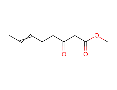 Molecular Structure of 110874-83-4 (METHYL 3-OXO-6-OCTENOATE)