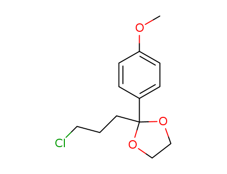 1,3-Dioxolane, 2-(3-chloropropyl)-2-(4-methoxyphenyl)-