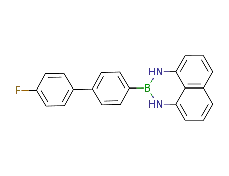 Molecular Structure of 950511-23-6 (4-(2,3-dihydro-1H-naphtho[1,8-de]-1,3,2-diazaborinyl)-4'-fluoro-1,1'-biphenyl)