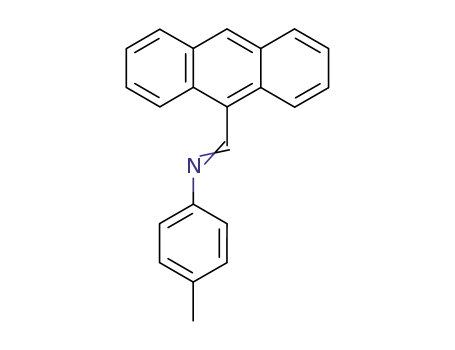 Molecular Structure of 6076-00-2 (Benzenamine, N-(9-anthracenylmethylene)-4-methyl-)