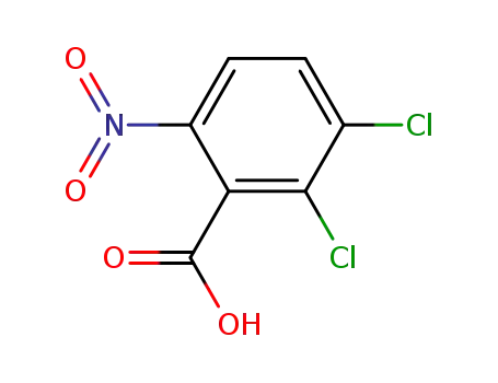 Molecular Structure of 13300-62-4 (2,3-DICHLORO-6-NITROBENZOIC ACID)