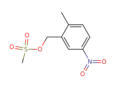 Molecular Structure of 409082-10-6 (2-METHYL-5-NITROBENZYL METHANESULFONATE)