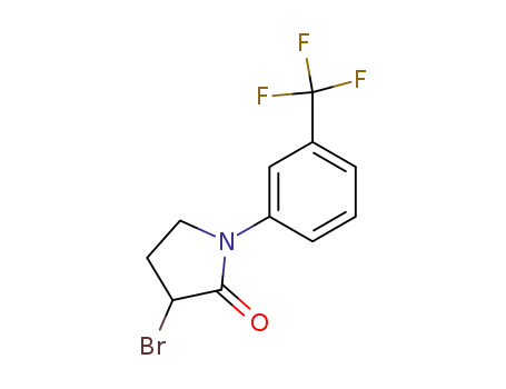 Molecular Structure of 69949-67-3 (3-BROMO-1-[3-(TRIFLUOROMETHYL)PHENYL]PYRROLIDIN-2-ONE)