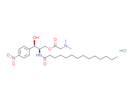 (1R,2R)-2-N-(tetradecanoylamino)-1-hydroxy-1-(4'-nitrophenyl)propyl-3-O-(N,N-dimethylamino)acetate hydrochloride