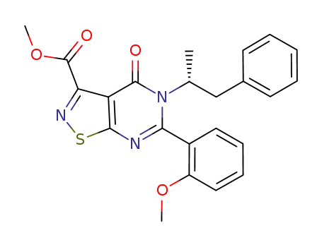 (R)-methyl 6-(2-methoxyphenyl)-4-oxo-5-(1-phenylpropan-2-yl)-isothiazolo[5,4-d]pyrimidine-3-carboxylate