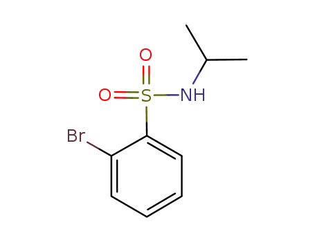 Molecular Structure of 951883-94-6 (N-Isopropyl 2-bromobenzenesulfonamide)