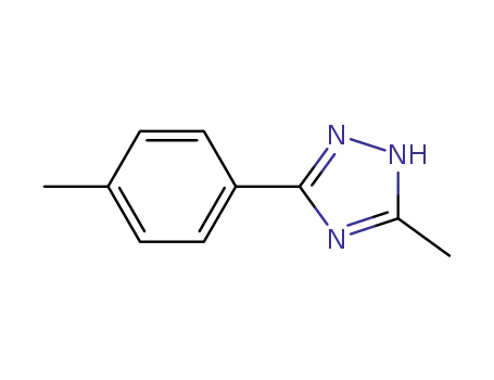 Molecular Structure of 3213-94-3 (1H-1,2,4-Triazole, 3-methyl-5-(4-methylphenyl)-)