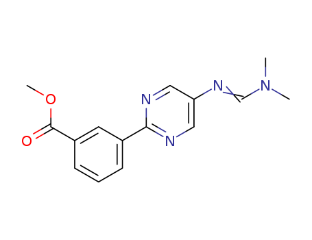 1092568-85-8,methyl 3-[5-(dimethylaminomethyleneamino)pyrimidin-2-yl]-benzoate,methyl 3-[5-(dimethylaminomethyleneamino)pyrimidin-2-yl]-benzoate