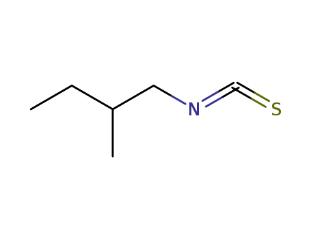Molecular Structure of 4404-51-7 (2-METHYLBUTYL ISOTHIOCYANATE)
