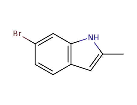 Molecular Structure of 6127-19-1 (1H-Indole, 6-broMo-2-Methyl-)