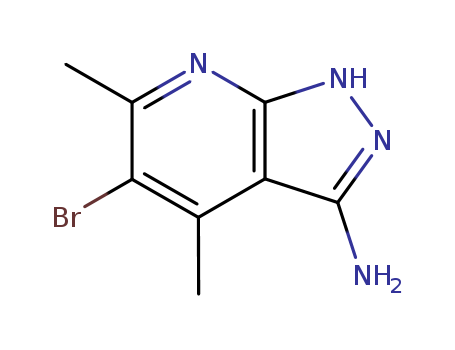 1H-Pyrazolo[3,4-b]pyridin-3-amine,5-bromo-4,6-dimethyl-